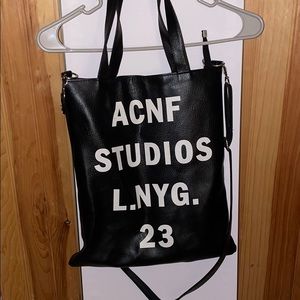 ACNF pleather tote bag